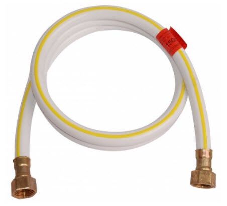Шланг газовий гумовий БIЛИЙ 1/2" ВВ 1,2м 1/10