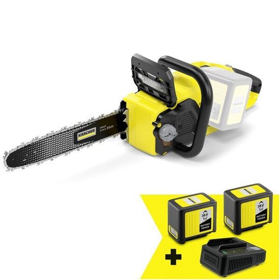 Комплект ланцюгова пила Karcher  CNS 36-35 Battery, 36В, швидкозарядний комплект, акб 36В 5Ач 9.612-129.0 (9.612-129.0)