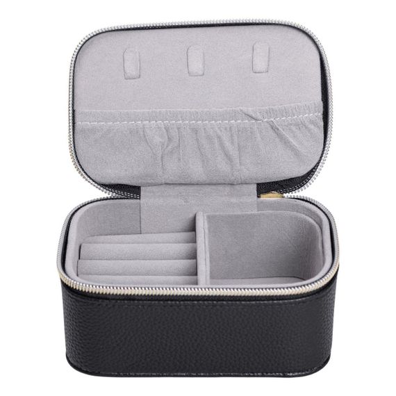 Шкатулка для украшений из эко кожи на молнии мини органайзер для ювелирных изделий HP-5-26B