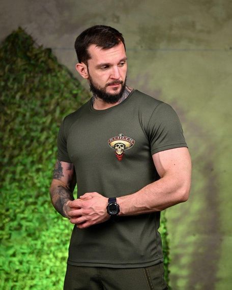 Тактична потоотвідна футболка Mexico oliva ПП7706 | Зображення 2