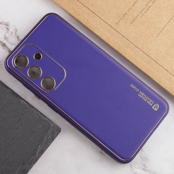 Кожаный чехол Xshield для Samsung Galaxy S23 FE Фиолетовый / Ultra Violet | Зображення 3