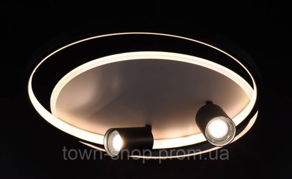 Люстра потолочная LED с пультом K012/2-led Черный 12х42х50 см. | Зображення 2