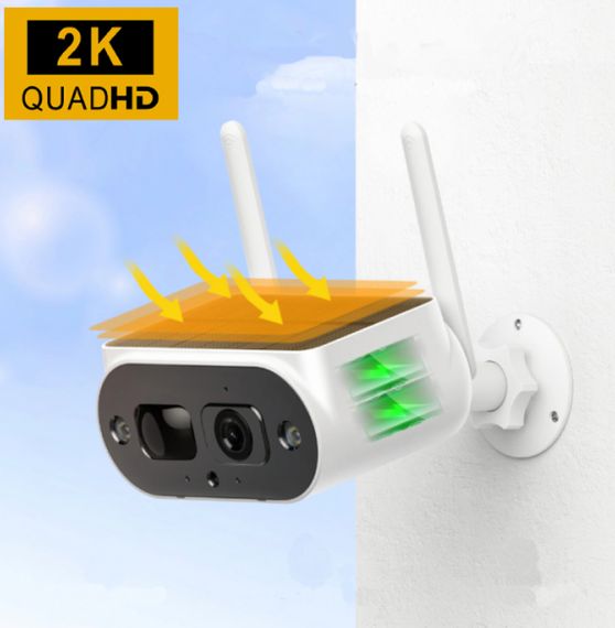 Камера видеонаблюдения WiFi Solar Camera 2MP XPRO FHD - Содержит две батареи 18650 20 (MER-15339_1519) | Зображення 2