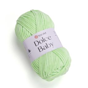 Пряжа YarnArt Dolce Baby 850 салатова ярнарт дольче бебі плюшева