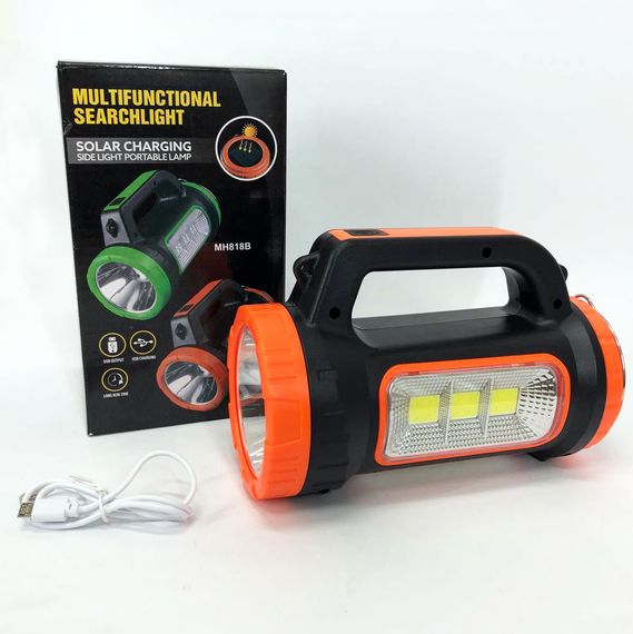 Кемпинговый фонарь XBL 818C-3W+COB, фонарь-светильник аккумуляторный кемпинговый. Цвет: оранжевый | Зображення 4