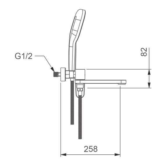 Змішувач для ванни Gappo G3210 | Зображення 1