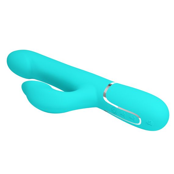 Вібромасажер із поступальним рухом серії Pretty Love - Falin Twinkled Tenderness Green 7 vibration functions 4 rolling Sex Aura | Зображення 6