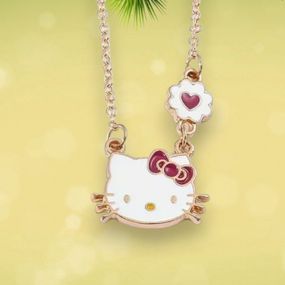 Кулон на ланцюжку з кішкою Hello Kitty Хелоу Кітті милий і елегантний аксесуар 1.6 см
