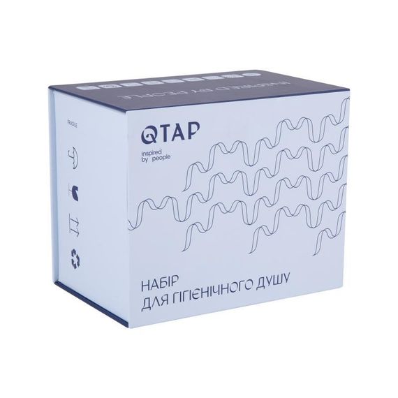 Набор для гігієнічного душу Qtap Inspai-Varius прямокутний QTINSVARCRMV00440201 Chrome | Зображення 6