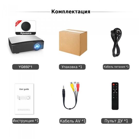 Портативный проектор Full HD(1920*1080) XPRO PANOPLUS MSN (5000 lumen) c внешним  WiFi с Screen Mirroring для офиса, домашнего кинотеатра (A10009_7799) | Зображення 3