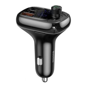 АЗП FM модулятор Baseus S-13 36W (2USB-A/1C) (CCMT000101) Чорний