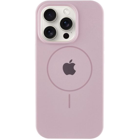 Чохол Silicone Case Full Protective (AA) with MagSafe для Apple iPhone 15 Pro (6.1") Рожевий / Pink Sand