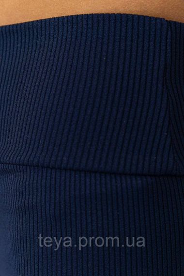 Лосини в рубчик на флісі, колір темно-синій, розміри S, M, XXL, XL, L FA_003586 | Зображення 4