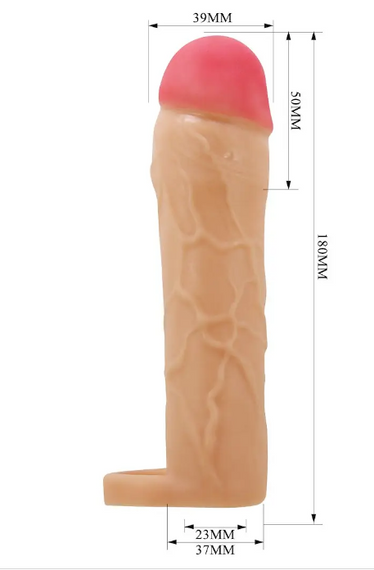Насадка презерватив Pretty Love - Hani 2"( 50 mm) Extended Series Sex Aura | Зображення 8