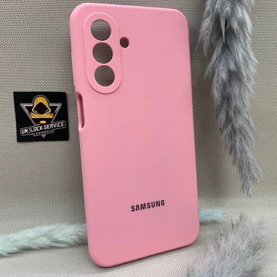 Чохол з логотипом для Samsung Galaxy A17 | Протиударний | Soft Touch | Рожевий