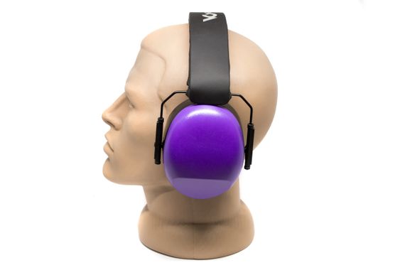 Наушники противошумные защитные Venture Gear VGPM8065C (защита слуха SNR 26 дБ, беруши в комплете), фиолетовые | Зображення 7