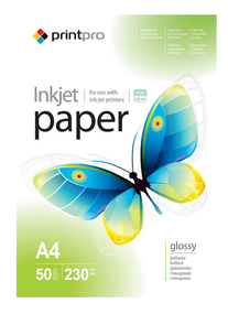 Папір А4 глянцевий 230г/м 50 шт ColorWay PrintPro PGE230050A4