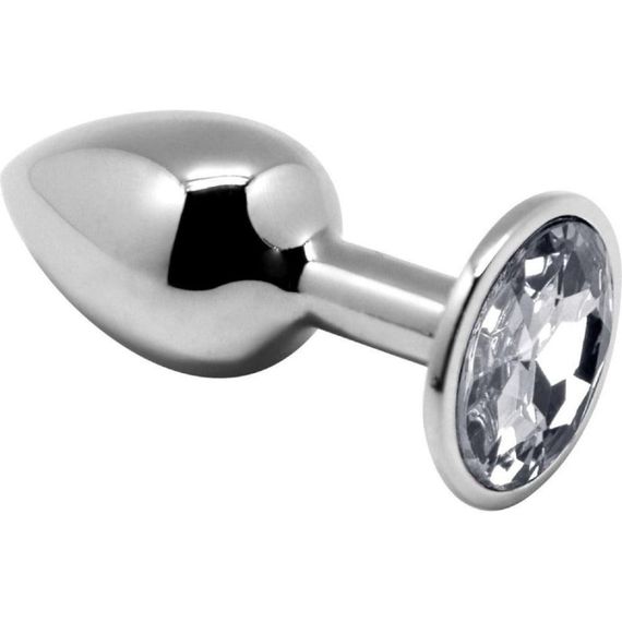 Набор из 3-х анальных металлических пробок Alive с камнями разных цветов Sex Aura | Зображення 2