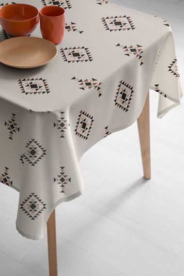 Скатертина Lotus Home 80702 Туреччина 140*240 см  Бавовна Пудровий