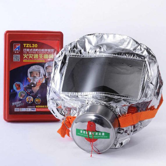 Маска протигаз, панорамний протигаз Fire mask | Зображення 7