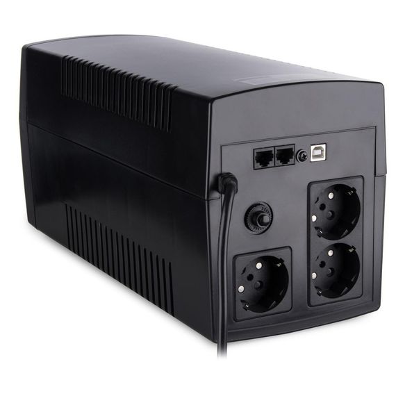Пристрій безперебійного живлення Vinga LED 1200VA plastic case with USB (VPE-1200PU) | Зображення 4