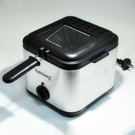 Фритюрница для дома Rainberg RB-2219 с терморегулятором и съемной чашей электрофритюрница AM-597 мини