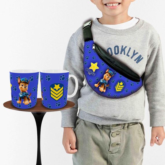 Подарочный набор :Сумка-бананка+ Кружка Щенячий патруль"Paw Patrol" детский,для мальчика (00243)