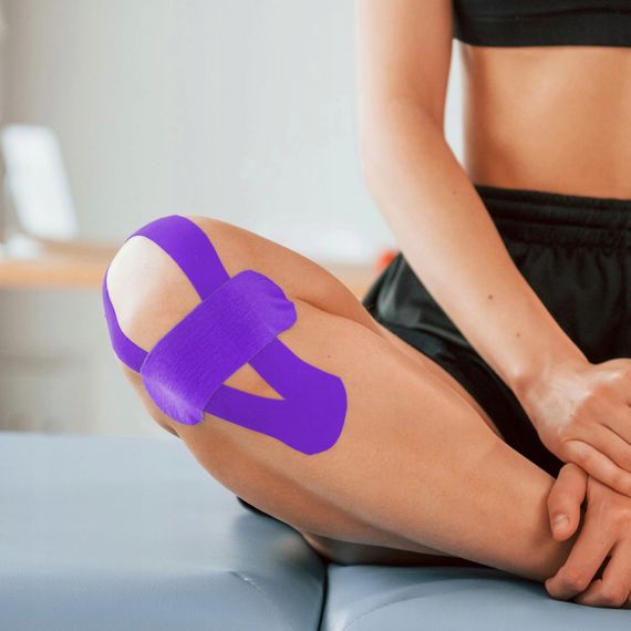 Стрічка кінезіологічна (кінезіо тейп) 4FIZJO 5 см x 5 м 4FJ0626 Violet (P-5907739318817) | Зображення 6