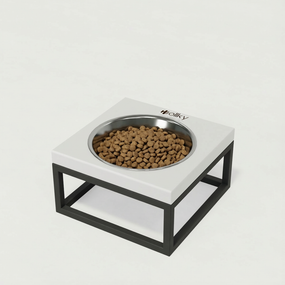Миска на подставке для кошек и маленьких собак Hollky Base Solo S (1 × 0,45 л) Solo S-18187-GRWH