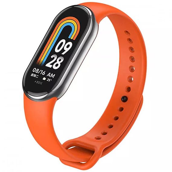 Силіконовий ремінець для Xiaomi Mi Band 8/9/10 Помаранчевий / Orange