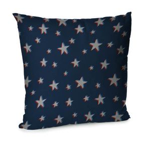 Подушка диванная с бархата Звезды 45x45 см (45BP_UNI008)