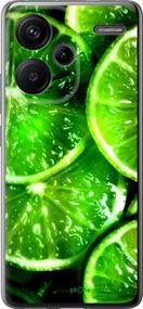 Чохол на Xiaomi Redmi Note 13 Pro Plus 5g Зелені часточки лимона "852u-3400-2448"