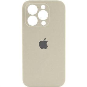 Чохол Silicone Case Full Camera Protective (AA) для Apple iPhone 16 Pro (6.3") Бежевий / Antique White