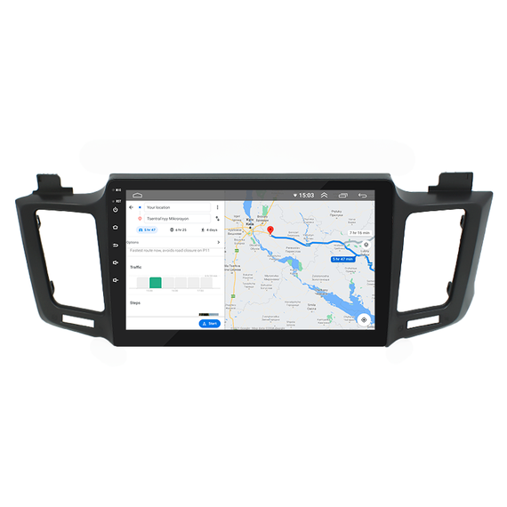Штатная магнитола Lesko для Toyota RAV4 IV (CA40) 2012-2015 экран 10" 4/32Gb/ 4G/ Wi-Fi/ CarPlay Premium GPS | Зображення 3