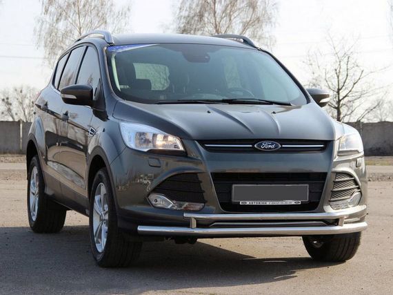 Передній захист ST014 (нерж.) 51/42 мм для Ford Kuga/Escape 2013-2019 рр