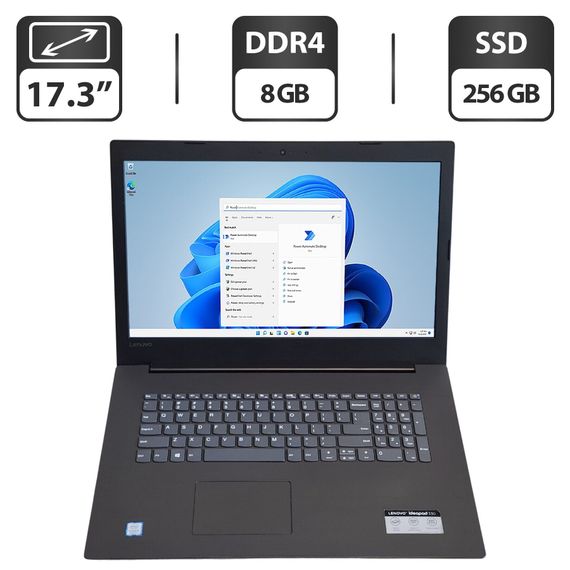 Ноутбук Lenovo IdeaPad 330-17IKB / 17.3" (1600x900) TN / Intel Core i5-8250U (4 (8) ядра по 1.6 - 3.4 GHz) / 8 GB DDR4 / 256 GB SSD / Intel UHD Graphics 620 / WebCam / DVD-ROM б/у