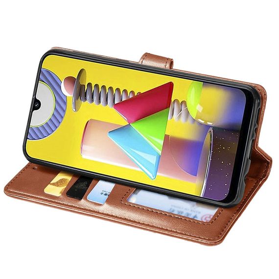 Шкіряний чохол-книжка GETMAN Gallant (PU) для Xiaomi Mi 11 Коричневий | Зображення 3