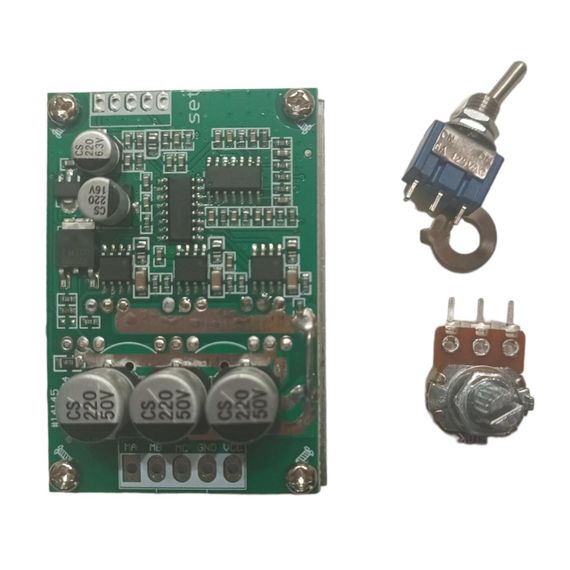 Шим PWM bldc регулятор DC 12V-36V 500W с радиатором | Зображення 5