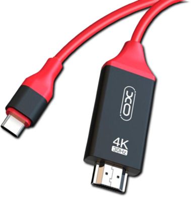 Перехідник XO GB005 4K Type-C - HDMI 2 м чорний-червоний (MAW-41606_335)