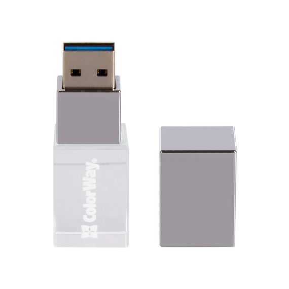 USB флеш накопичувач ColorWay 32GB 3.0 Transparent (CW-USBCL32) | Зображення 6