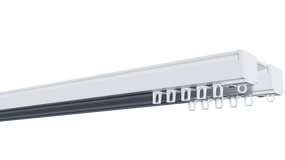 Алюмінієвий Карниз стельовий посилений дворядний, ДЕКО-2 300 см