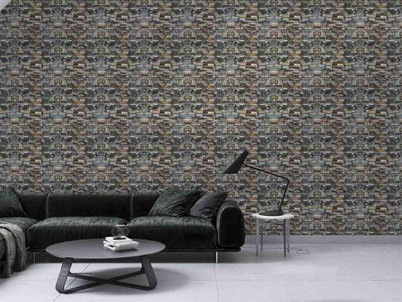 Самоклеюча декоративна 3D панель піщаник смарагд Loft Expert 700x770x5 мм | Зображення 4