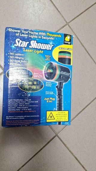УЦЕНКА! Лазерный проектор Star Shower Laser Light мини лазер (Плохая упаковка 2100) | Зображення 1