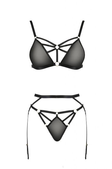 Комплект білизни, 2 предмети MEGGY SET black S/M - Passion | Зображення 2