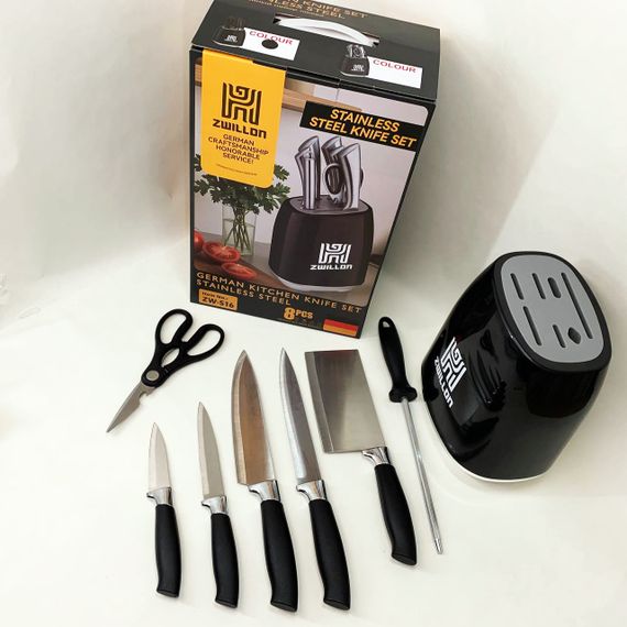 Набор хороших качественных кухонных ножей, Набор ножей кухонных сталь для поваров DB-15 | Зображення 4