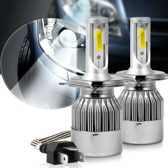 Комплект 2шт автомобільних LED ламп C6-H4, 36W, Оригінал / Світлодіодні лампи для авто / Автолампи для фар | Зображення 6