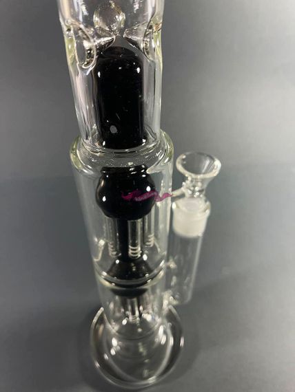 Стеклянная трубка Medusa Double Black | Зображення 3