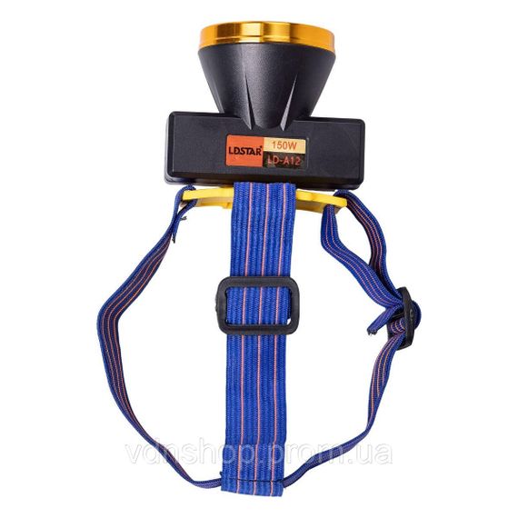 Налобный фонарь аккумуляторный 7х7х5 см LED 3 режима работы HP-JG-2