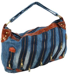 Жіноча джинсова сумка Fashion jeans bag синя
