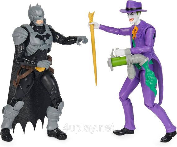 Оригинал DC Comics Batman Adventures Batman vs The Joker Набор 30см фигур Бэтмен против Джокера с аксессуарами | Зображення 6
